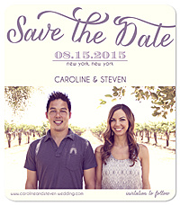 "Date Collage" Save the Date Magnet